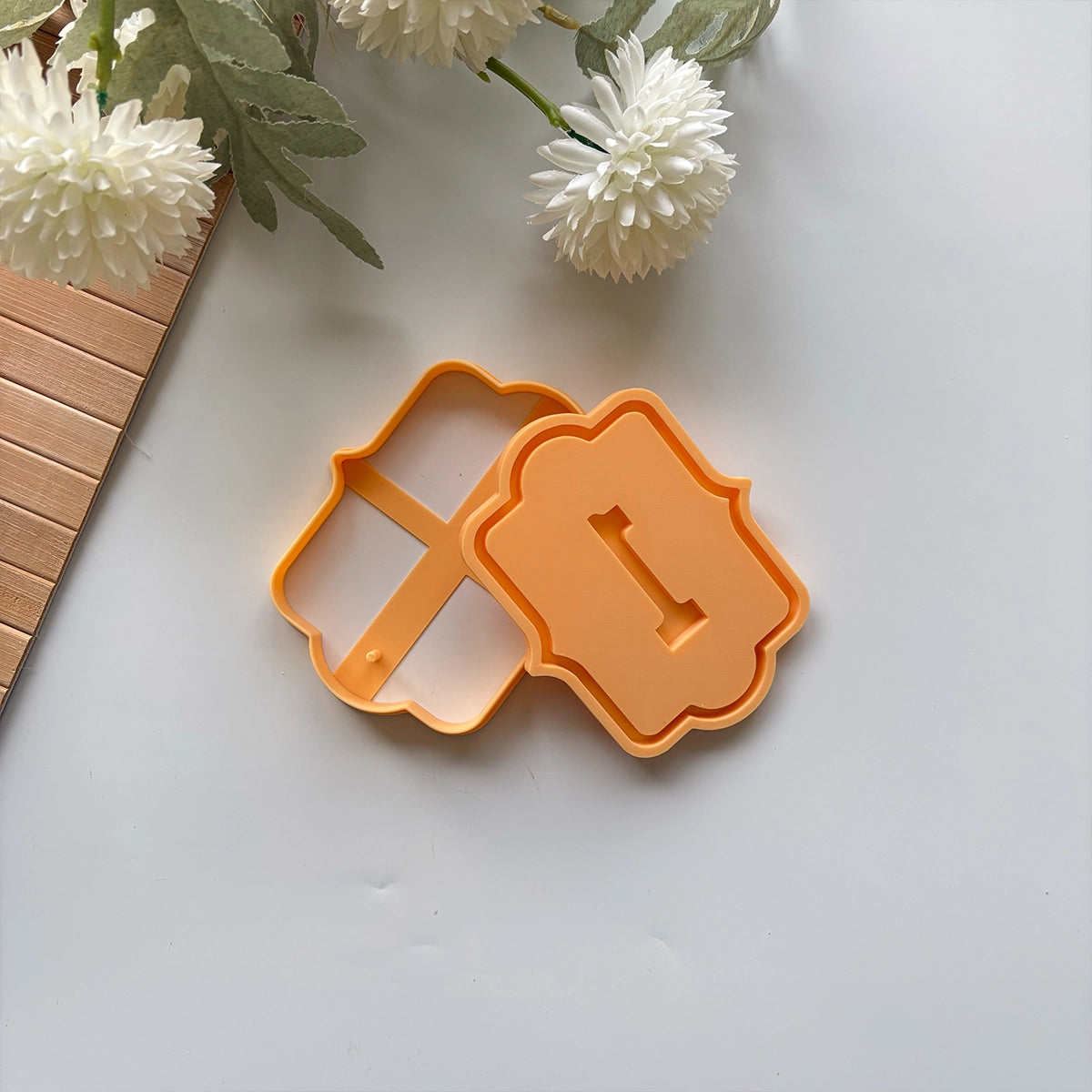 Rustic Door Number Clay Cutter & Stamp Set - Large Ceramic House Number Mold