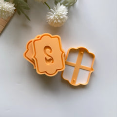 Rustic Door Number Clay Cutter & Stamp Set - Large Ceramic House Number Mold