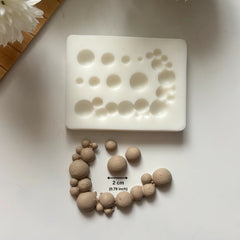 Multi-Size Hemisphere Silicone Mold – 0.2"-0.8"