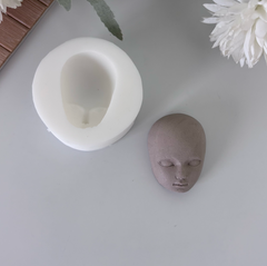 Mini Face Series Silicone Mold – 4 cm (1.57”) | For Ceramic & Polymer Clay (8 Different Models)