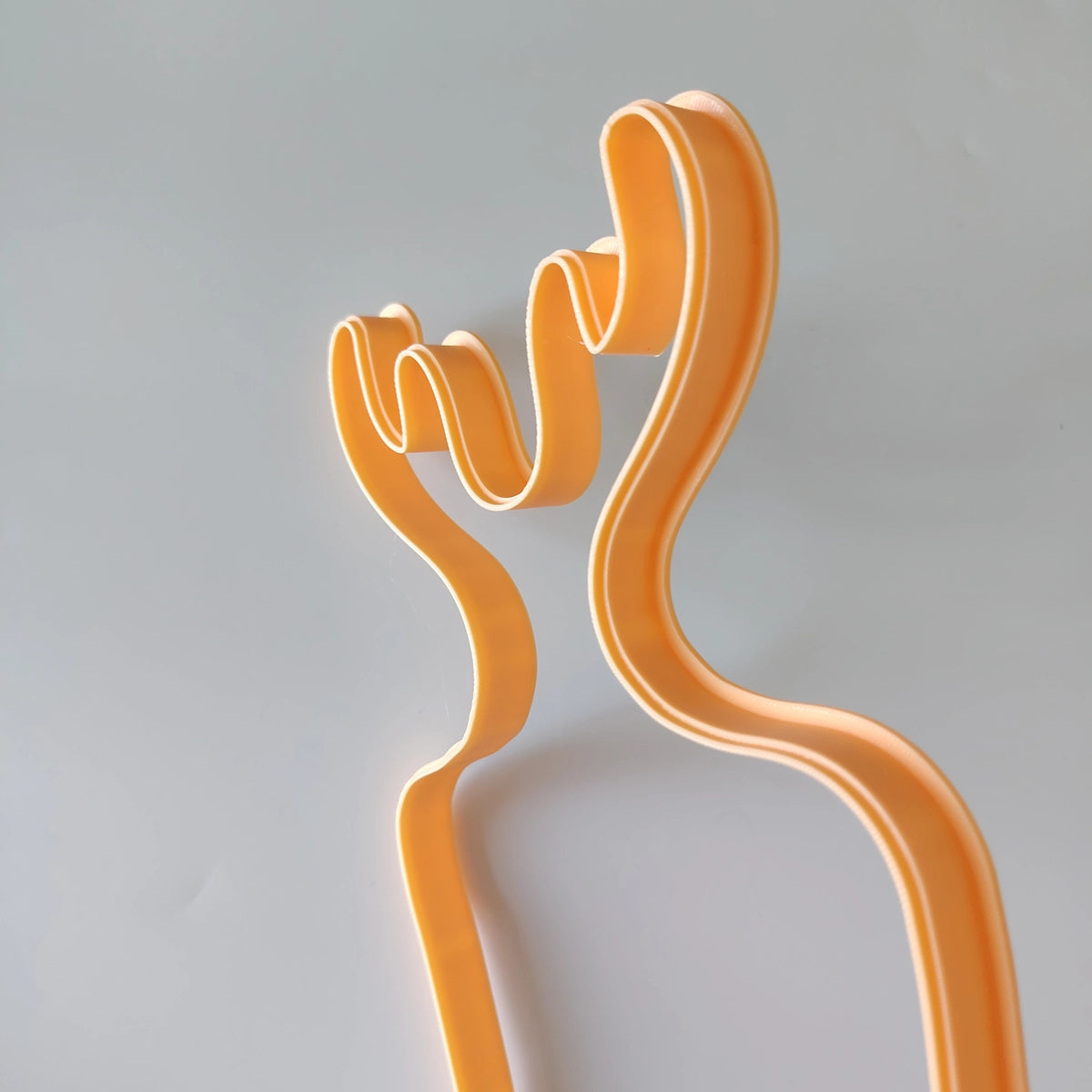 Modèle de planche à découper en argile avec manche en bois de cerf – Coupe-dalle en céramique (28 cm)