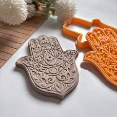 Hamsa Tile Cutter & Stamp Set – 15 cm (approx. 5.9")