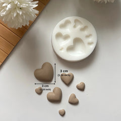 8-Cavity Heart Silicone Mold