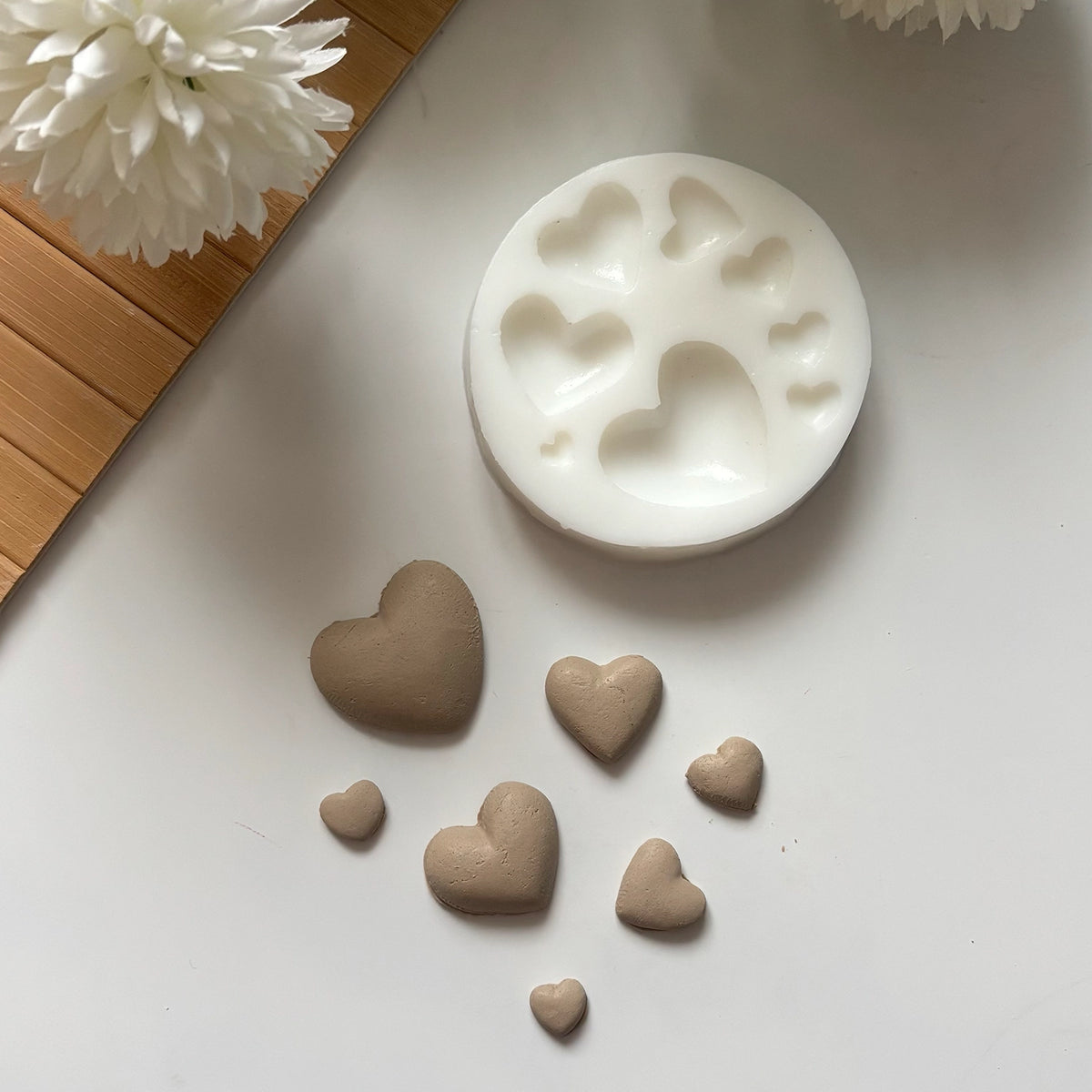 8-Cavity Heart Silicone Mold