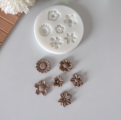 6-Piece Mini Flower Silicone Mold Set – 2 cm (0.79”)