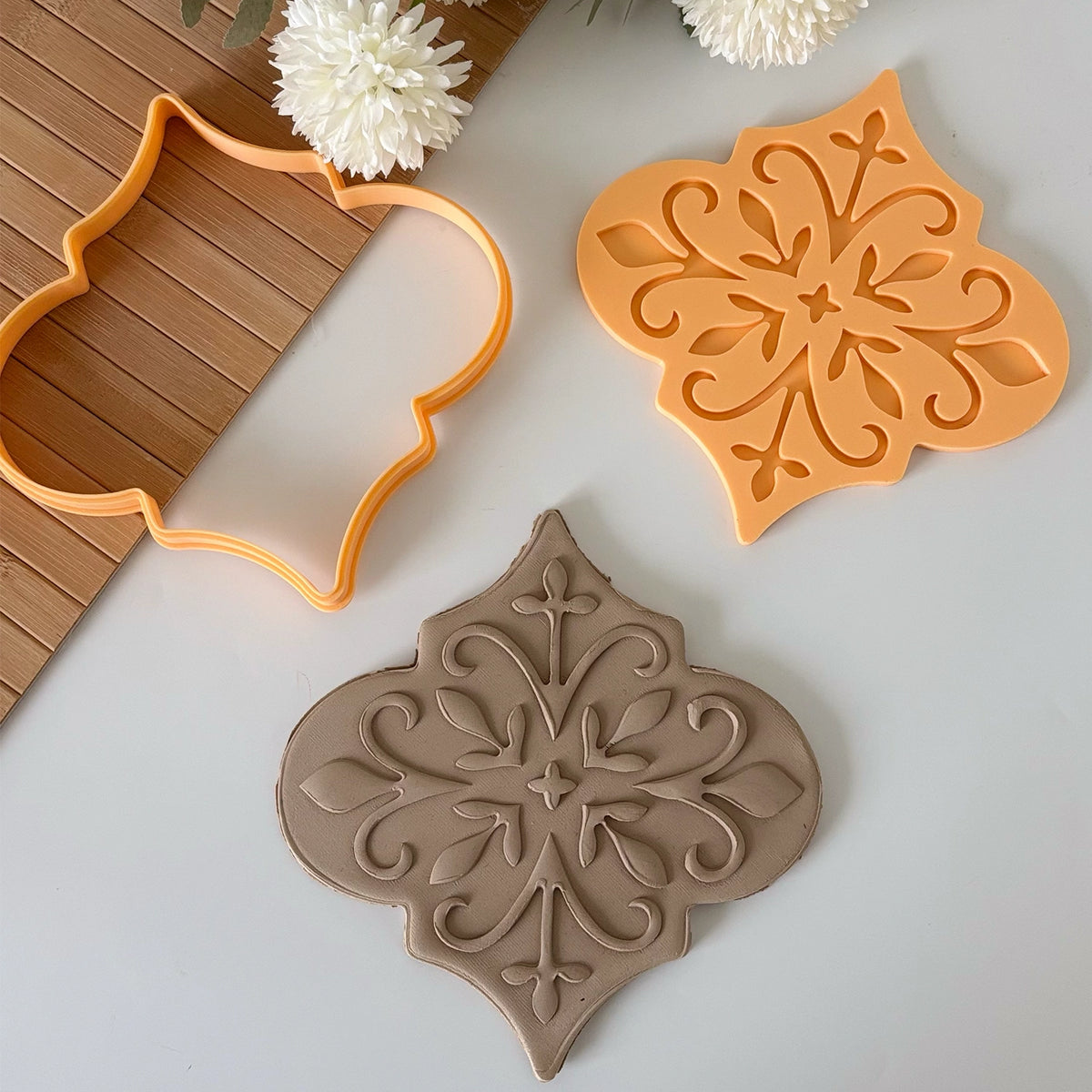 Marrakech Tile Ceramic Cutter & Stamp Set - Large 17 cm (6.7") for Pottery & Clay