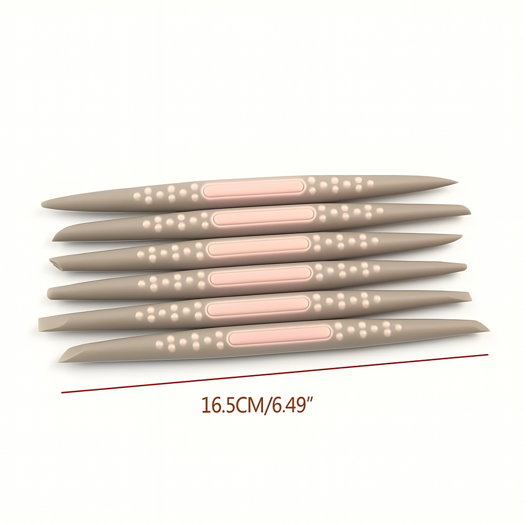 6-Piece Silicone Tip Modeling Tool Set – 16.5 cm Sculpting Pens