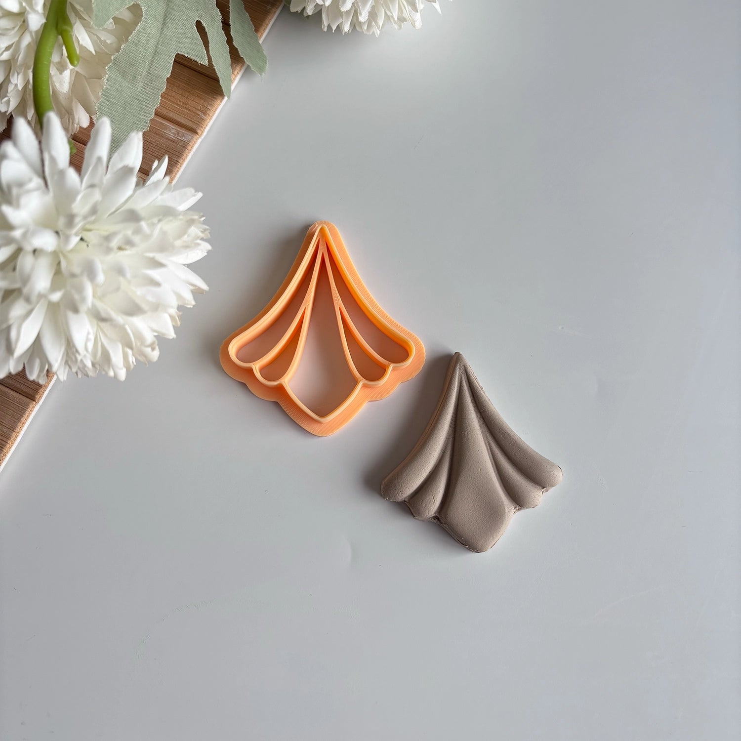 Ginkgo Leaf Polymer Clay Cutter