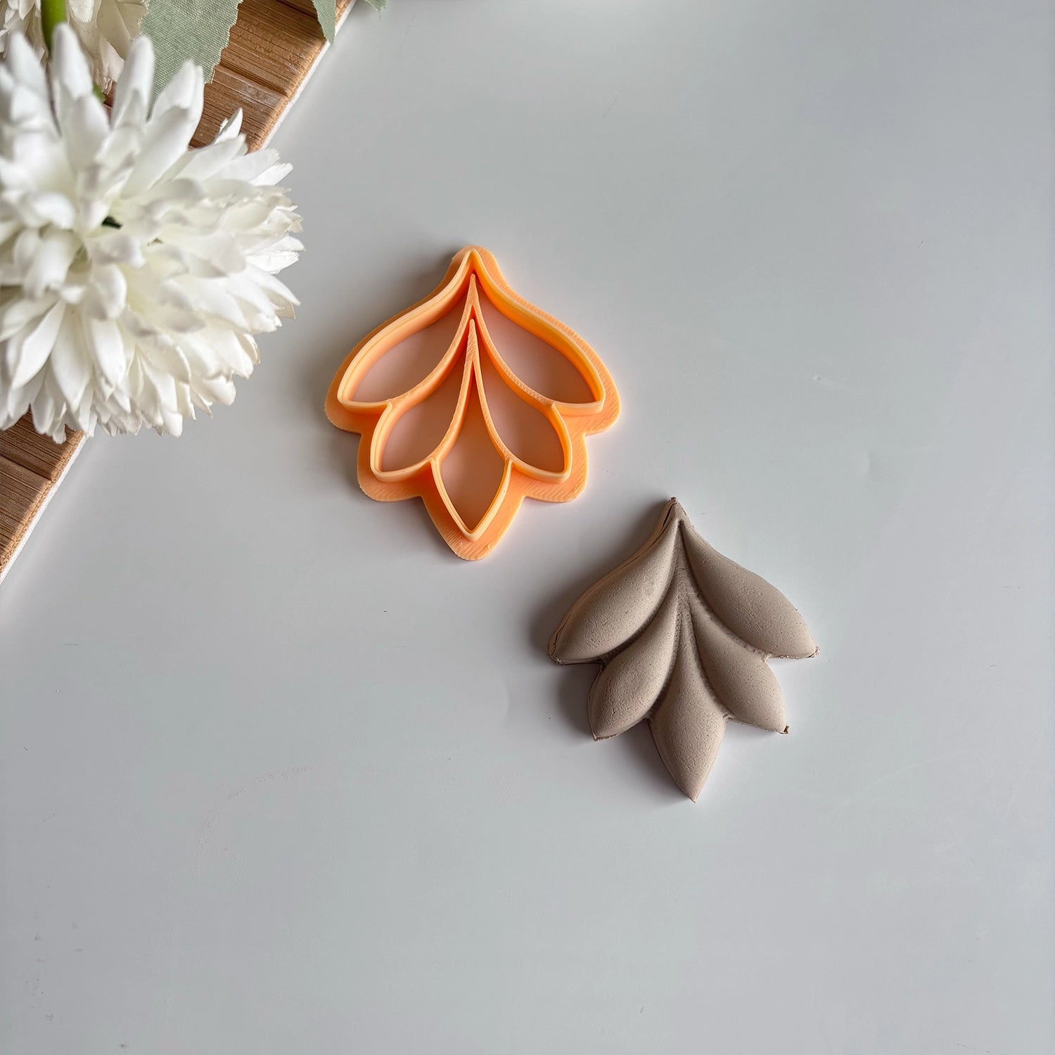 Layered Leaf Polymer Clay Cutter
