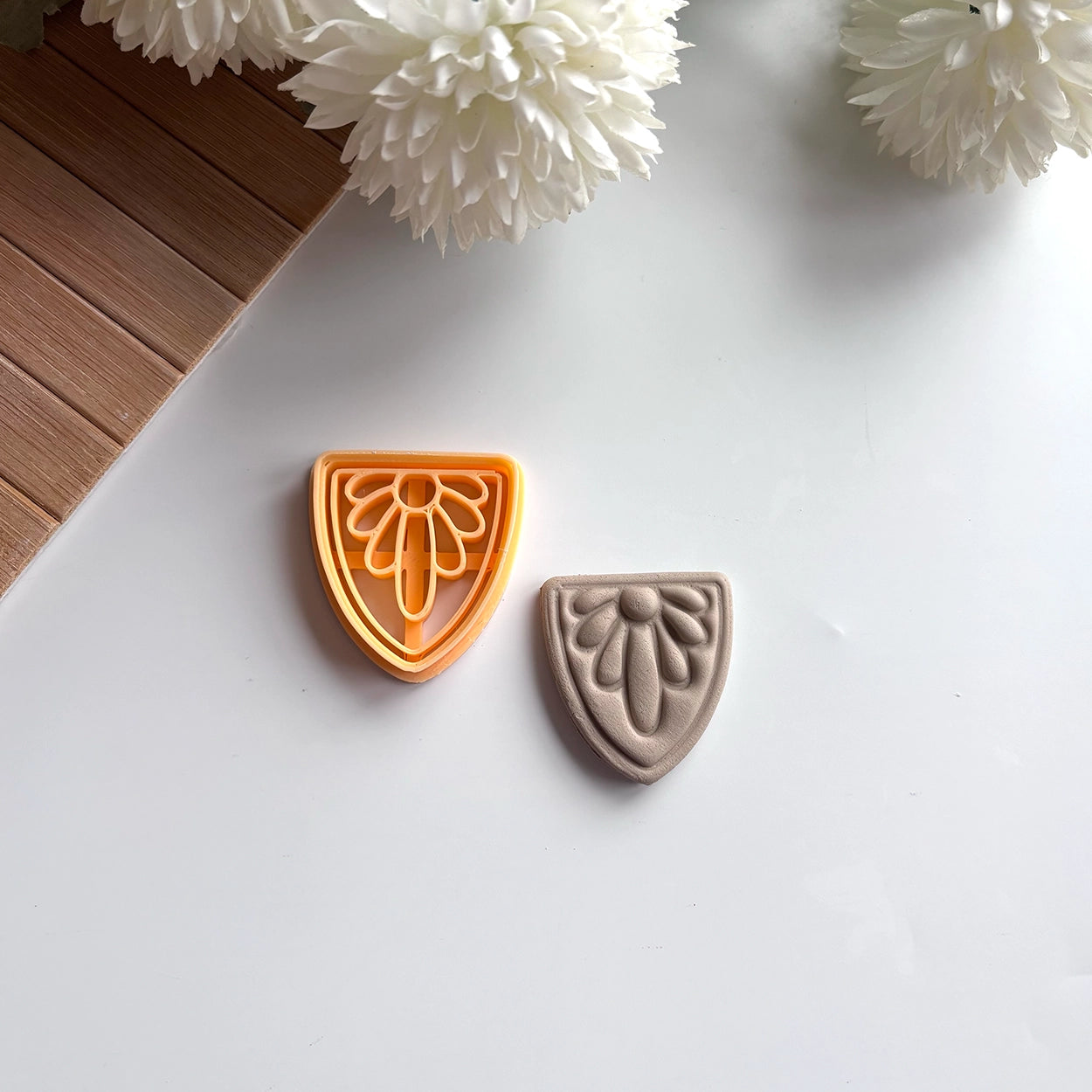 Shield Bloom Polymer Clay Cutter
