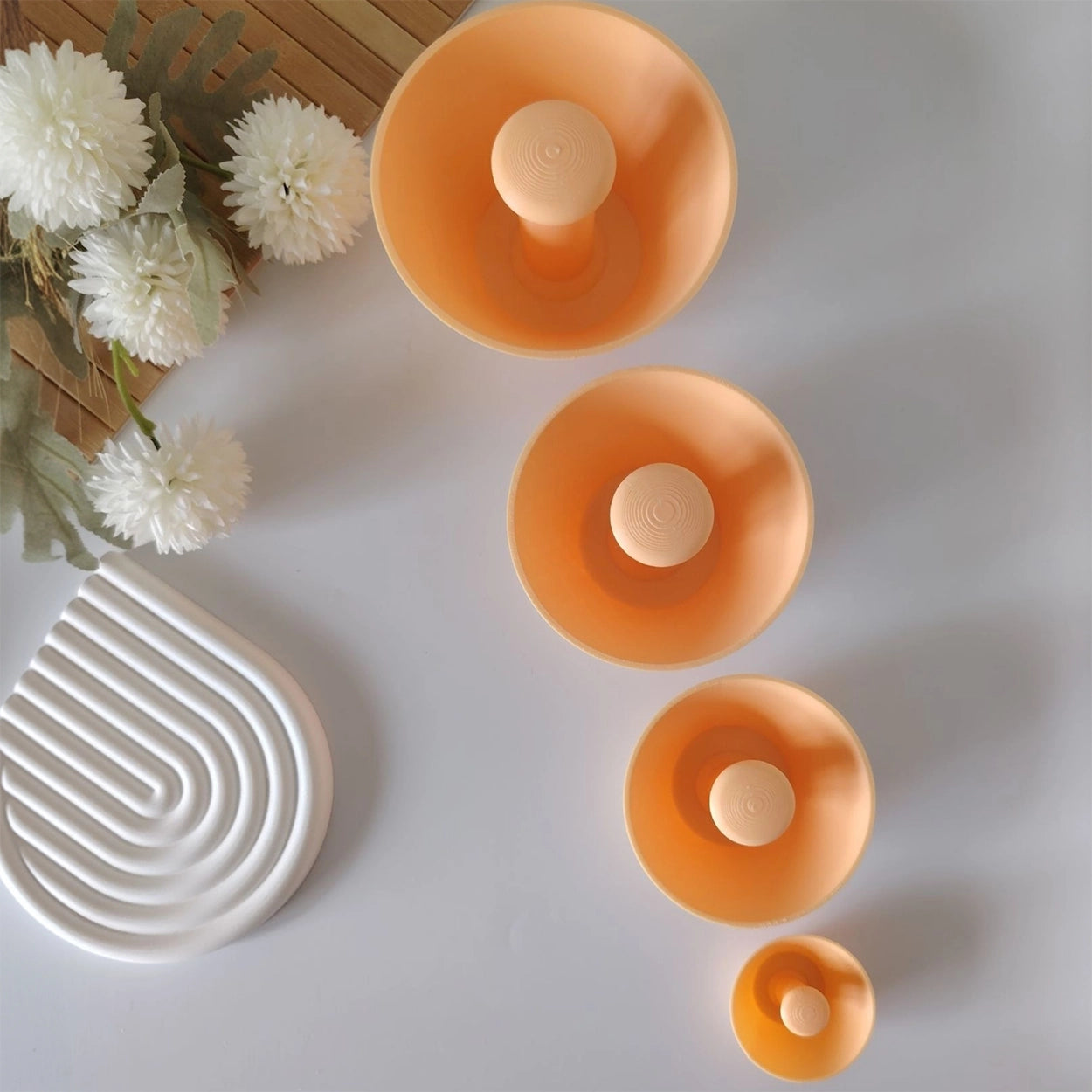 Cône de redressement pour poterie et argile - Lot de 4 tailles