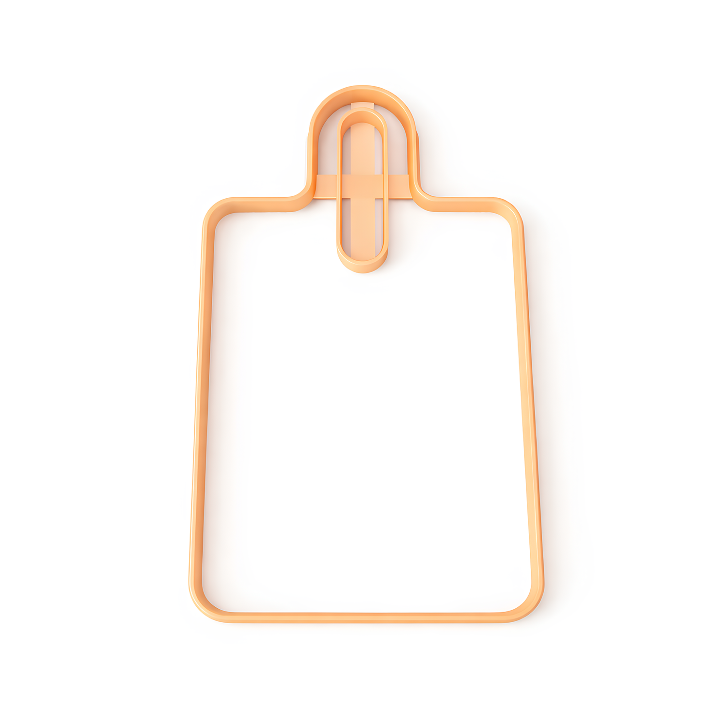 Rectangular Ceramic Cutting Board Template – Serving Board Mold with Oval Handle (11.4")