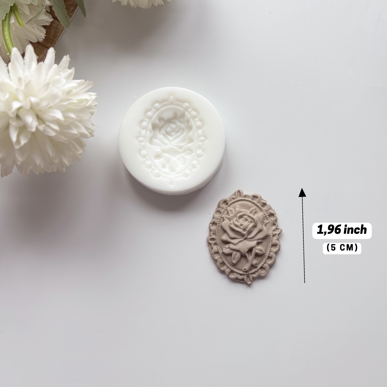 Rose Frame Silicone Mold – 1.96” (5 cm)