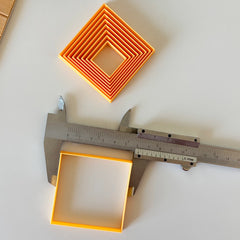 Thin Square Clay Cutter Set (9 Pieces)