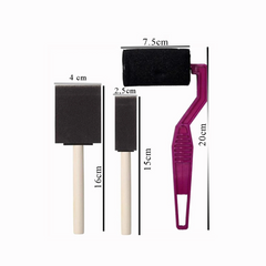 Essential Ceramic Glazing Set – 3 Piece Foam Applicators