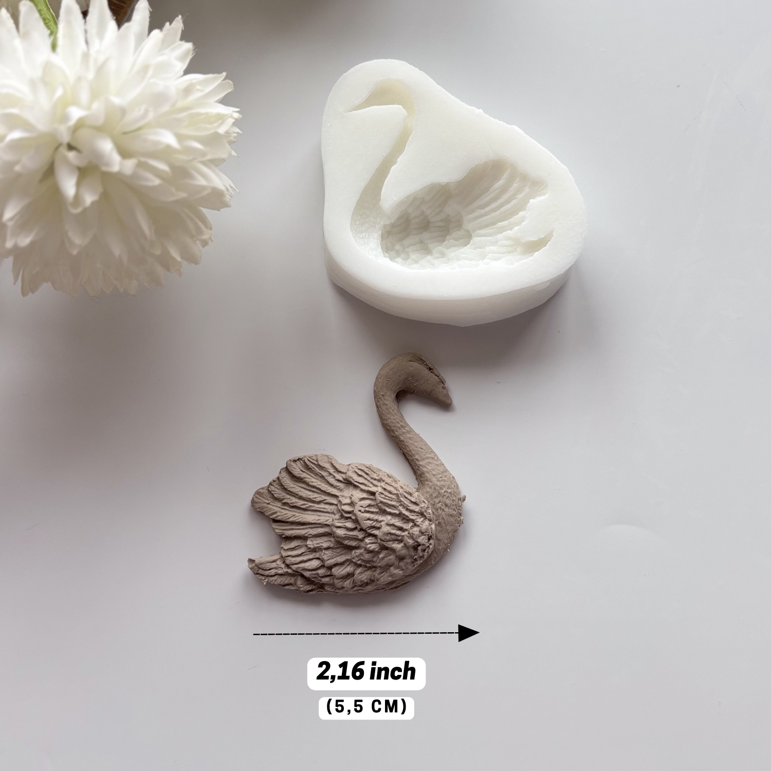 Swan Silicone Mold – 2.16” (5.5 cm)