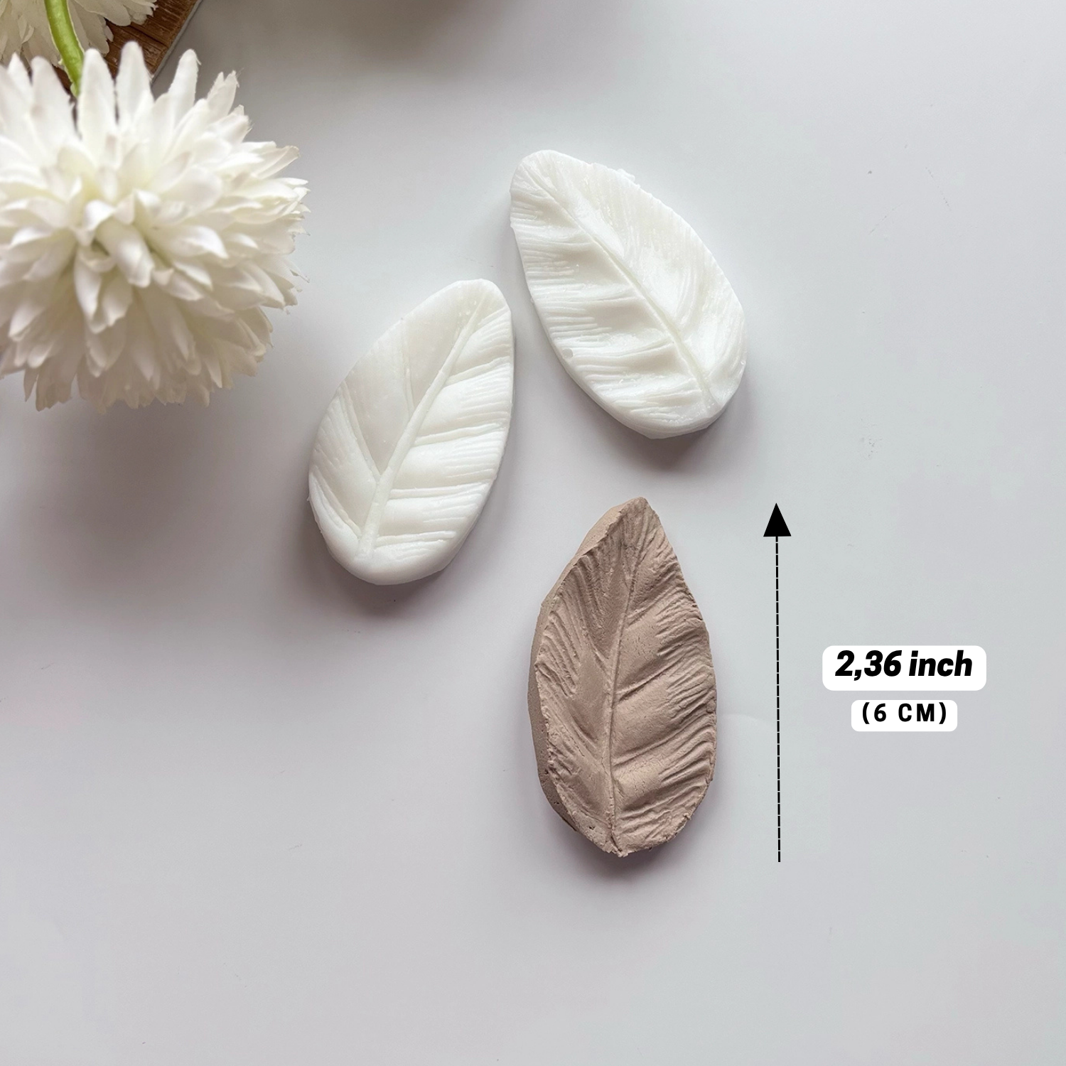 Tropical Leaf Silicone Mold – 2.36” (6 cm)