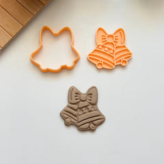 Double New Year's Eve Bell Cookie Cutter